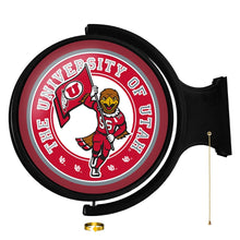 Load image into Gallery viewer, Utah Utes: Swoop - Original Round Rotating Lighted Wall Sign - The Fan-Brand