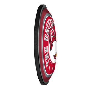 Utah Utes: Swoop - Round Slimline Lighted Wall Sign - The Fan-Brand