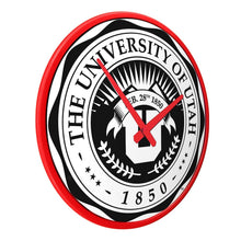 Load image into Gallery viewer, Utah Utes: University Seal - Modern Disc Wall Clock - The Fan-Brand