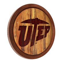 Load image into Gallery viewer, UTEP Miners: Branded &quot;Faux&quot; Barrel Top Sign - The Fan-Brand