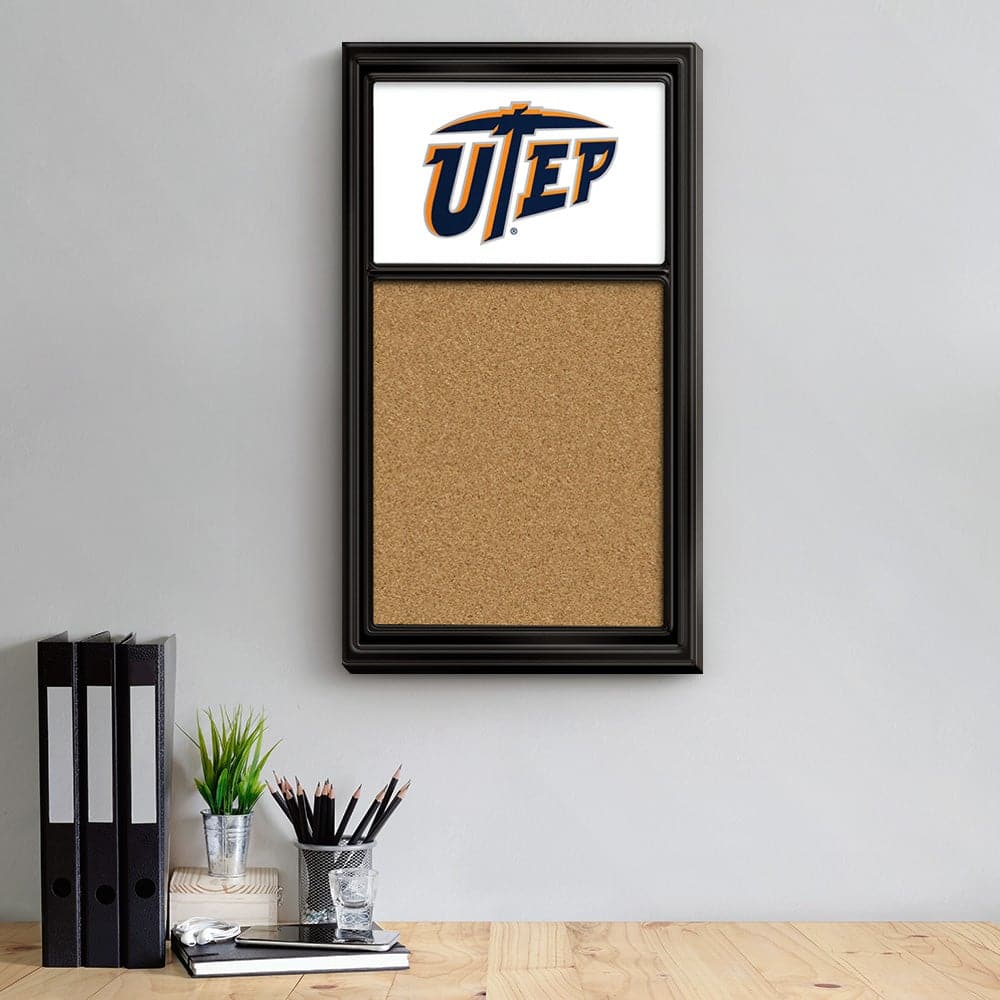 UTEP Miners: Cork Note Board - The Fan-Brand