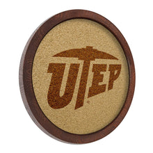 Load image into Gallery viewer, UTEP Miners: &quot;Faux&quot; Barrel Framed Cork Board - The Fan-Brand