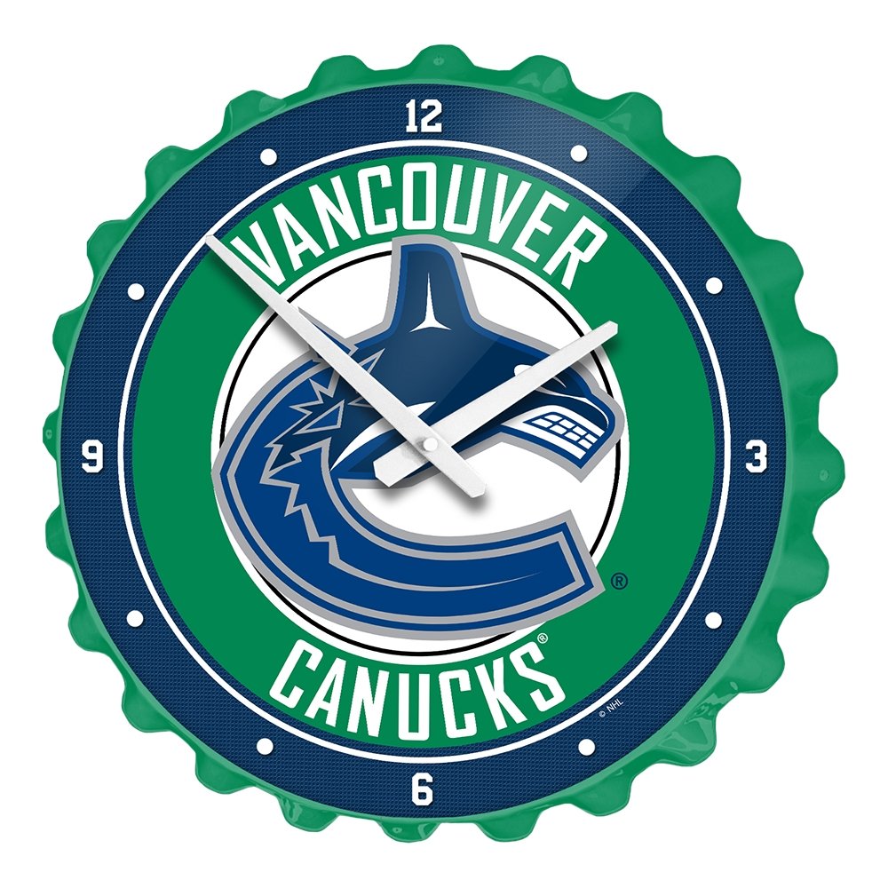 Vancouver Canucks: Bottle Cap Wall Clock - The Fan-Brand