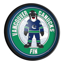 Load image into Gallery viewer, Vancouver Canucks: Fin - Round Slimline Lighted Wall Sign - The Fan-Brand