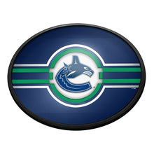 Load image into Gallery viewer, Vancouver Canucks: Oval Slimline Lighted Wall Sign - The Fan-Brand
