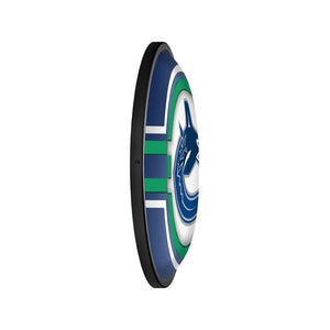 Vancouver Canucks: Oval Slimline Lighted Wall Sign - The Fan-Brand