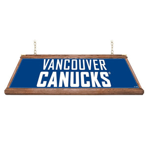 Vancouver Canucks: Premium Wood Pool Table Light - The Fan-Brand