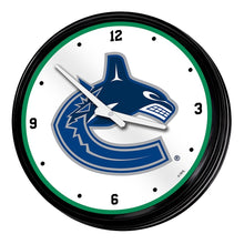 Load image into Gallery viewer, Vancouver Canucks: Retro Lighted Wall Clock - The Fan-Brand