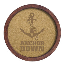 Load image into Gallery viewer, Vanderbilt Commodores: Anchor - &quot;Faux&quot; Barrel Framed Cork Board - The Fan-Brand