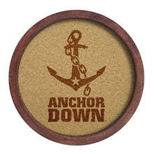 Load image into Gallery viewer, Vanderbilt Commodores: Anchor - &quot;Faux&quot; Barrel Framed Cork Board - The Fan-Brand