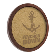 Load image into Gallery viewer, Vanderbilt Commodores: Anchor - &quot;Faux&quot; Barrel Framed Cork Board - The Fan-Brand