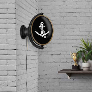 Vanderbilt Commodores: Anchor - Oval Rotating Lighted Wall Sign - The Fan-Brand