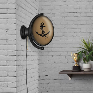 Vanderbilt Commodores: Anchor - Oval Rotating Lighted Wall Sign - The Fan-Brand