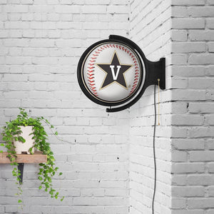 Vanderbilt Commodores: Baseball - Rotating Lighted Wall Sign - The Fan-Brand