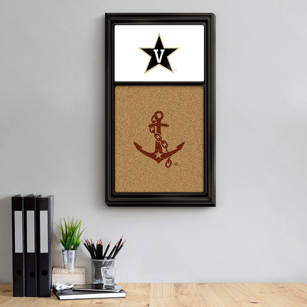 Vanderbilt Commodores: Dual Logo - Cork Note Board - The Fan-Brand