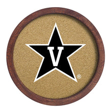 Load image into Gallery viewer, Vanderbilt Commodores: &quot;Faux&quot; Barrel Framed Cork Board - The Fan-Brand
