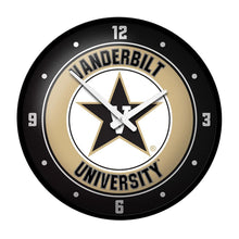 Load image into Gallery viewer, Vanderbilt Commodores: Modern Disc Wall Clock - The Fan-Brand