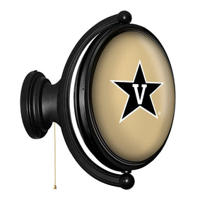 Vanderbilt Commodores: Original Oval Rotating Lighted Wall Sign - The Fan-Brand