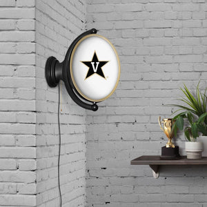 Vanderbilt Commodores: Original Oval Rotating Lighted Wall Sign - The Fan-Brand