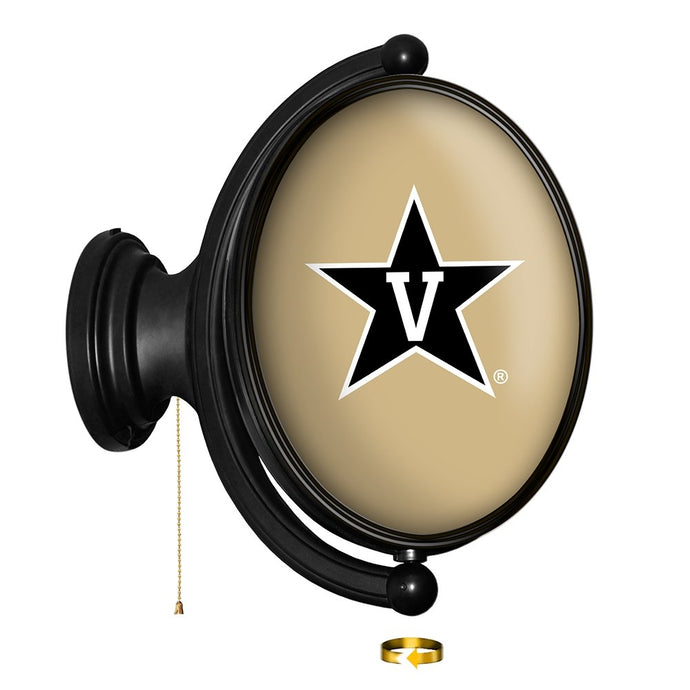 Vanderbilt Commodores: Original Oval Rotating Lighted Wall Sign - The Fan-Brand