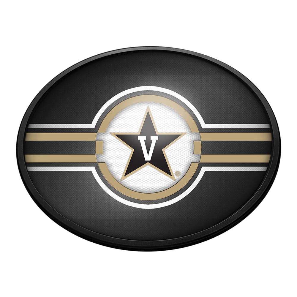 Vanderbilt Commodores: Oval Slimline Lighted Wall Sign - The Fan-Brand