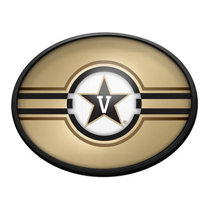 Vanderbilt Commodores: Oval Slimline Lighted Wall Sign - The Fan-Brand