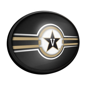 Vanderbilt Commodores: Oval Slimline Lighted Wall Sign - The Fan-Brand