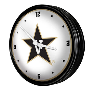 Vanderbilt Commodores: Retro Lighted Wall Clock - The Fan-Brand