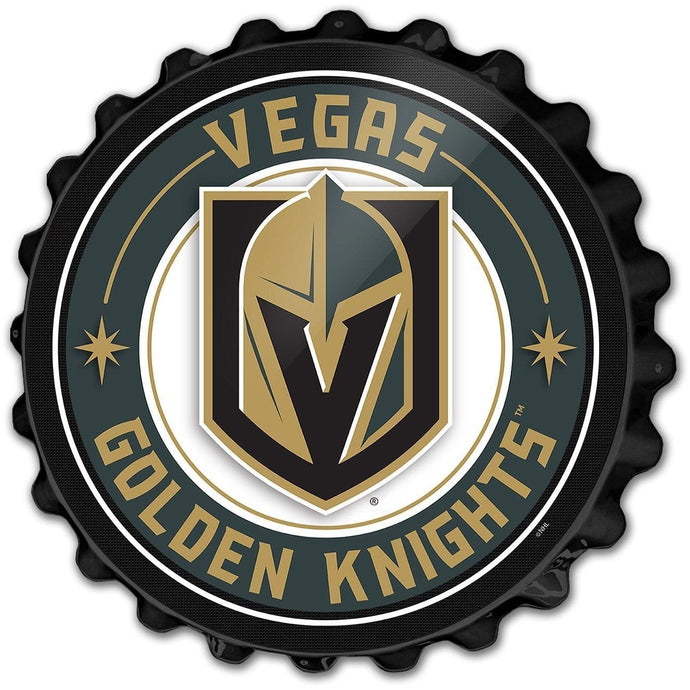 Vegas Golden Knights: Bottle Cap Wall Sign - The Fan-Brand