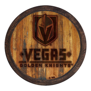 Vegas Golden Knights: Branded "Faux" Barrel Top Sign - The Fan-Brand