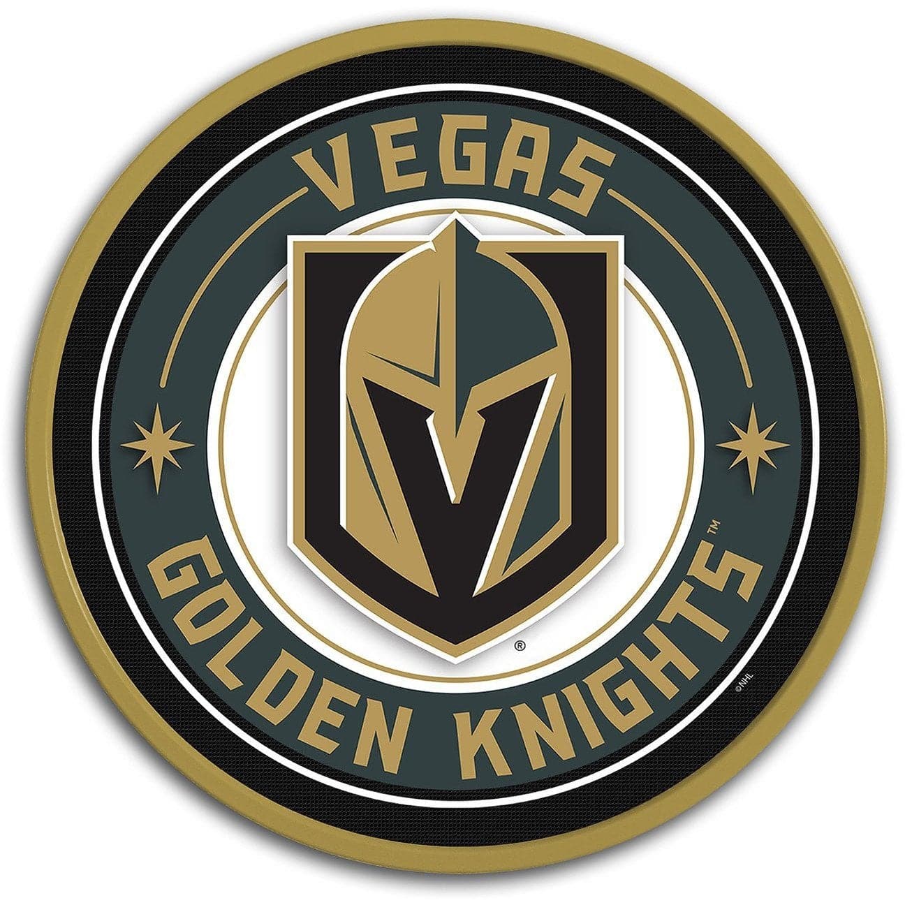 Vegas Golden Knights: Modern Disc Wall Sign - The Fan-Brand