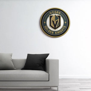 Vegas Golden Knights: Modern Disc Wall Sign - The Fan-Brand