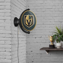 Load image into Gallery viewer, Vegas Golden Knights: Original Oval Rotating Lighted Wall Sign - The Fan-Brand