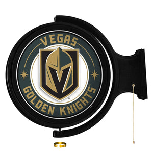 Vegas Golden Knights: Original Round Rotating Lighted Wall Sign - The Fan-Brand