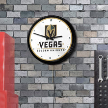 Load image into Gallery viewer, Vegas Golden Knights: Retro Lighted Wall Clock - The Fan-Brand