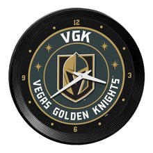 Load image into Gallery viewer, Vegas Golden Knights: Ribbed Frame Wall Clock - The Fan-Brand
