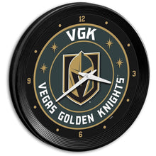 Load image into Gallery viewer, Vegas Golden Knights: Ribbed Frame Wall Clock - The Fan-Brand