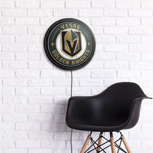 Load image into Gallery viewer, Vegas Golden Knights: Round Slimline Lighted Wall Sign - The Fan-Brand