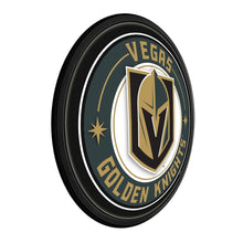 Load image into Gallery viewer, Vegas Golden Knights: Round Slimline Lighted Wall Sign - The Fan-Brand