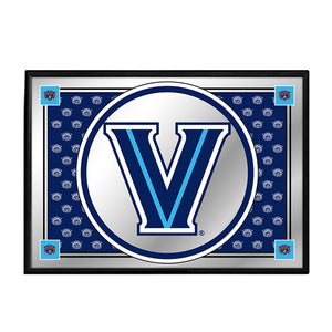 Villanova Cavaliers: Team Spirit - Framed Mirrored Wall Sign - The Fan-Brand