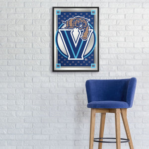 Villanova Cavaliers: Team Spirit, Mascot - Framed Mirrored Wall Sign - The Fan-Brand