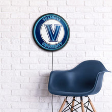 Load image into Gallery viewer, Villanova Wildcats: Round Slimline Lighted Wall Sign - The Fan-Brand
