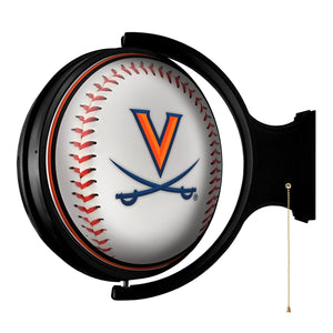Virginia Cavaliers: Baseball - Original Round Rotating Lighted Wall Sign - The Fan-Brand