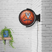 Load image into Gallery viewer, Virginia Cavaliers: Basketball - Original Round Rotating Lighted Wall Sign - The Fan-Brand