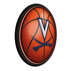 Virginia Cavaliers: Basketball - Round Slimline Lighted Wall Sign - The Fan-Brand