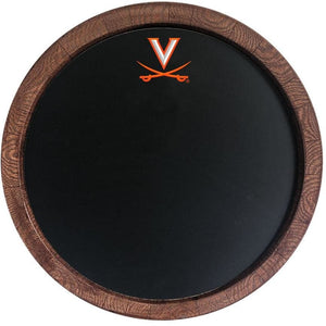 Virginia Cavaliers: Chalkboard "Faux" Barrel Top Sign - The Fan-Brand