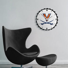 Load image into Gallery viewer, Virginia Cavaliers: Logo - Bottle Cap Wall Clock - The Fan-Brand