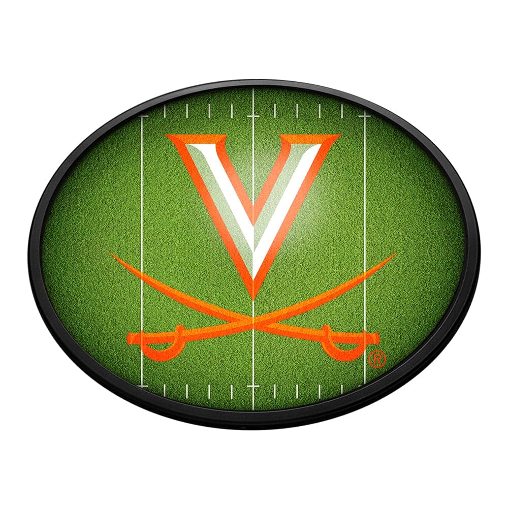 Virginia Cavaliers: On the 50 - Oval Slimline Lighted Wall Sign - The Fan-Brand