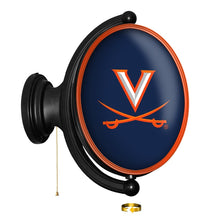 Load image into Gallery viewer, Virginia Cavaliers: Original Oval Rotating Lighted Wall Sign - The Fan-Brand