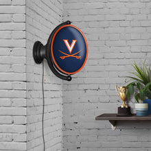 Load image into Gallery viewer, Virginia Cavaliers: Original Oval Rotating Lighted Wall Sign - The Fan-Brand